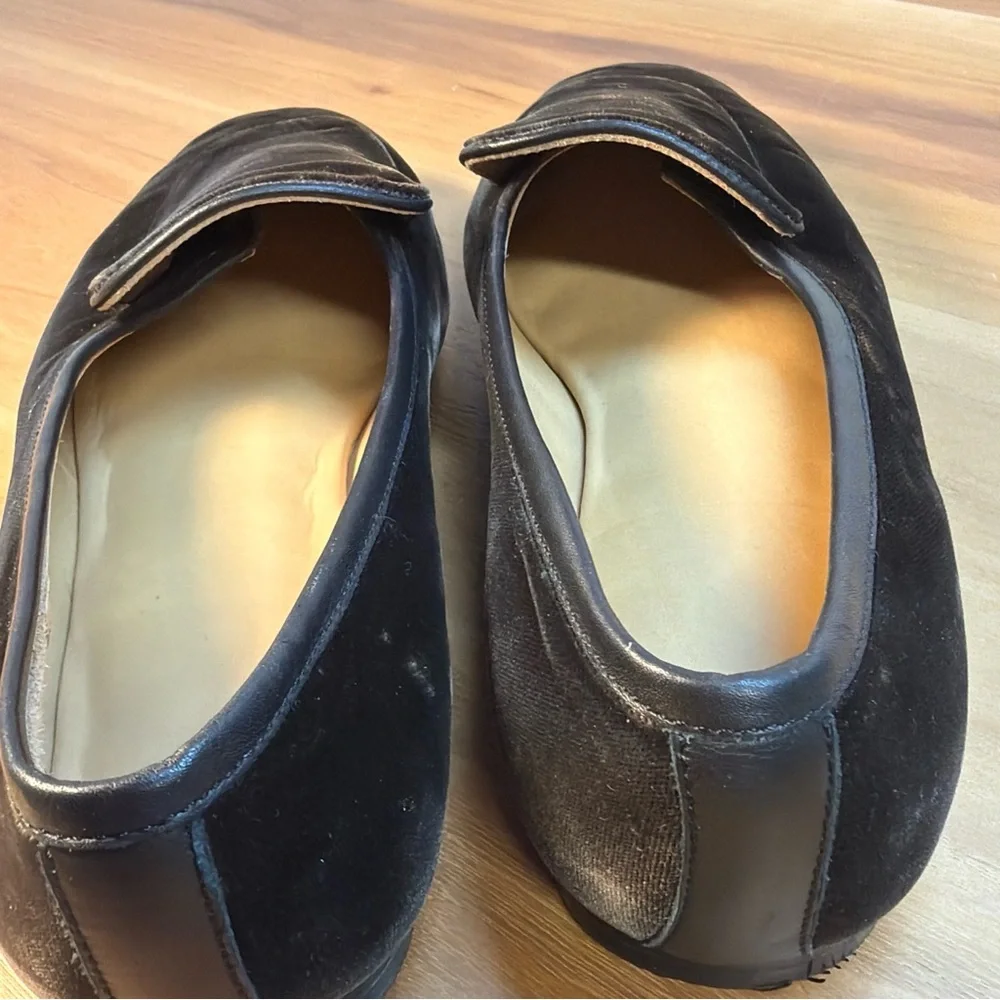 NEW Amorio Jaipur Women Sz 39 Velvet‎ Leather Driving Loafers Brown Elegant Boho